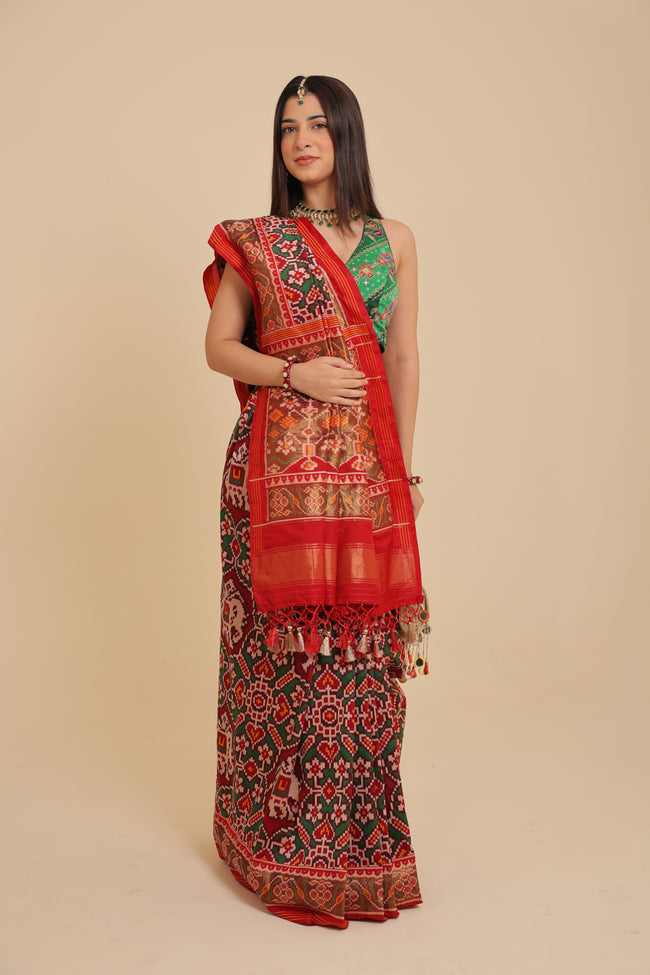 Patola - Red Saree Hover Image