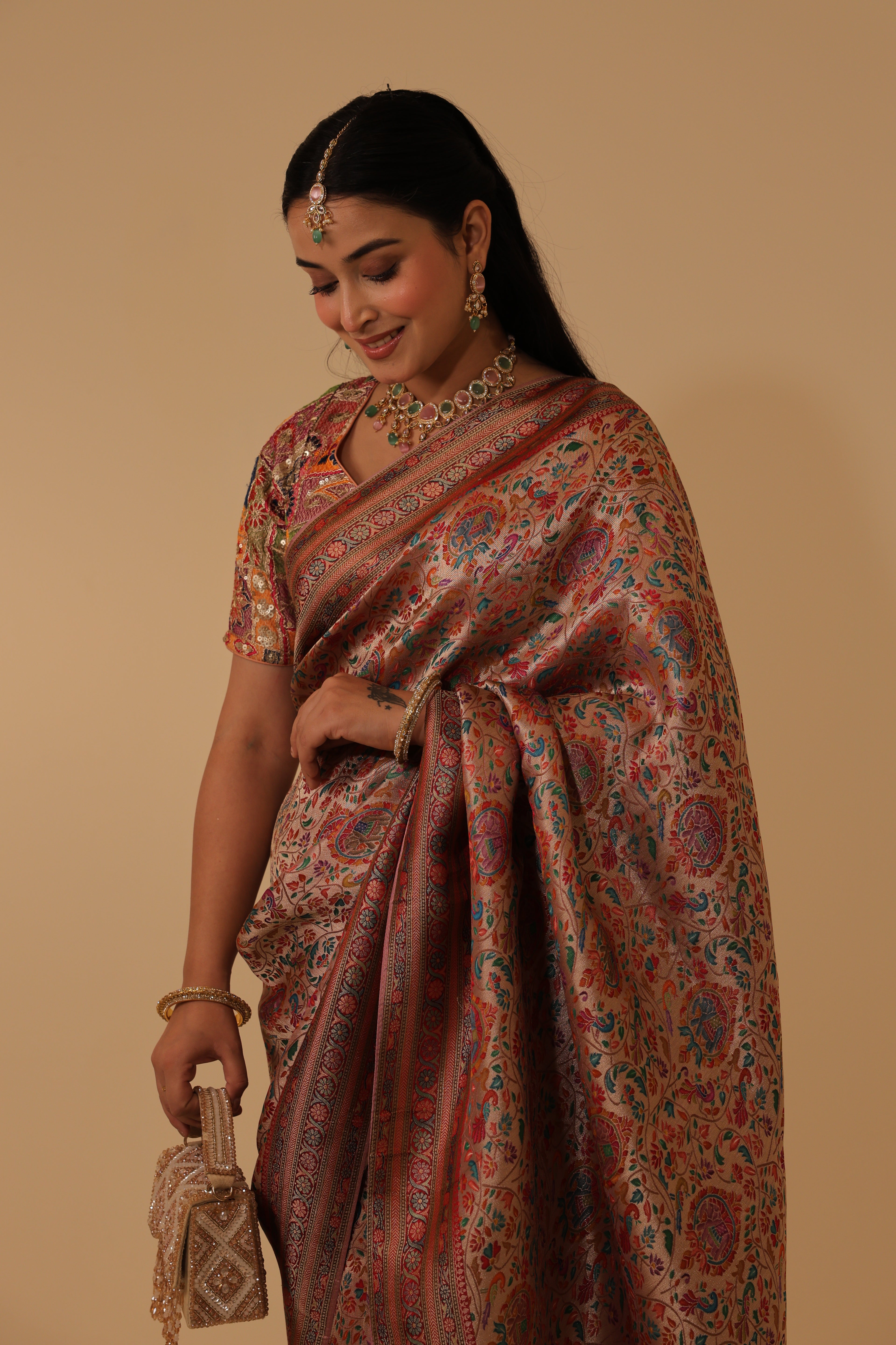 Ruhani - Kanchivaram Pashmina Saree