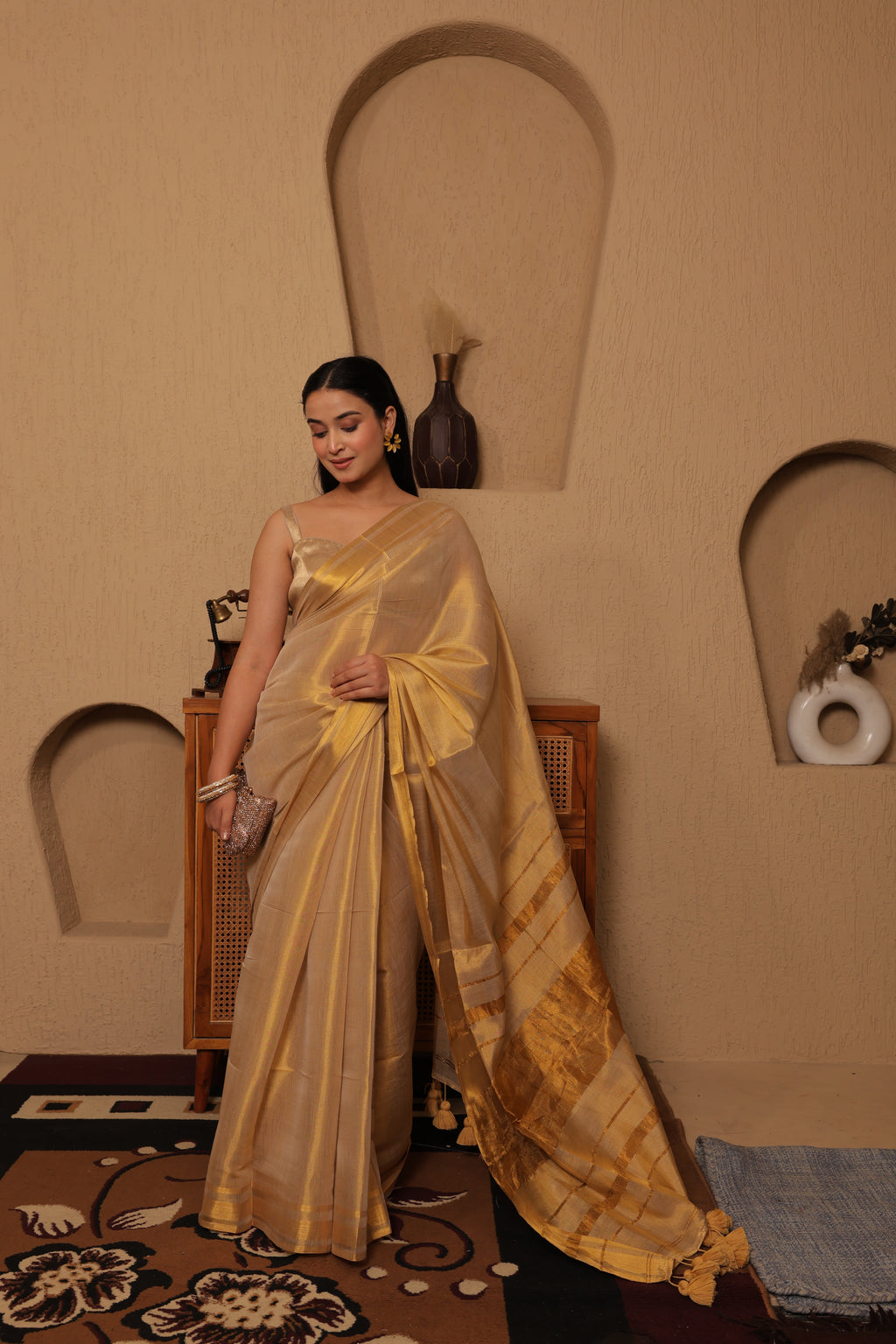 Meher - Kerala Tissue Silk Saree