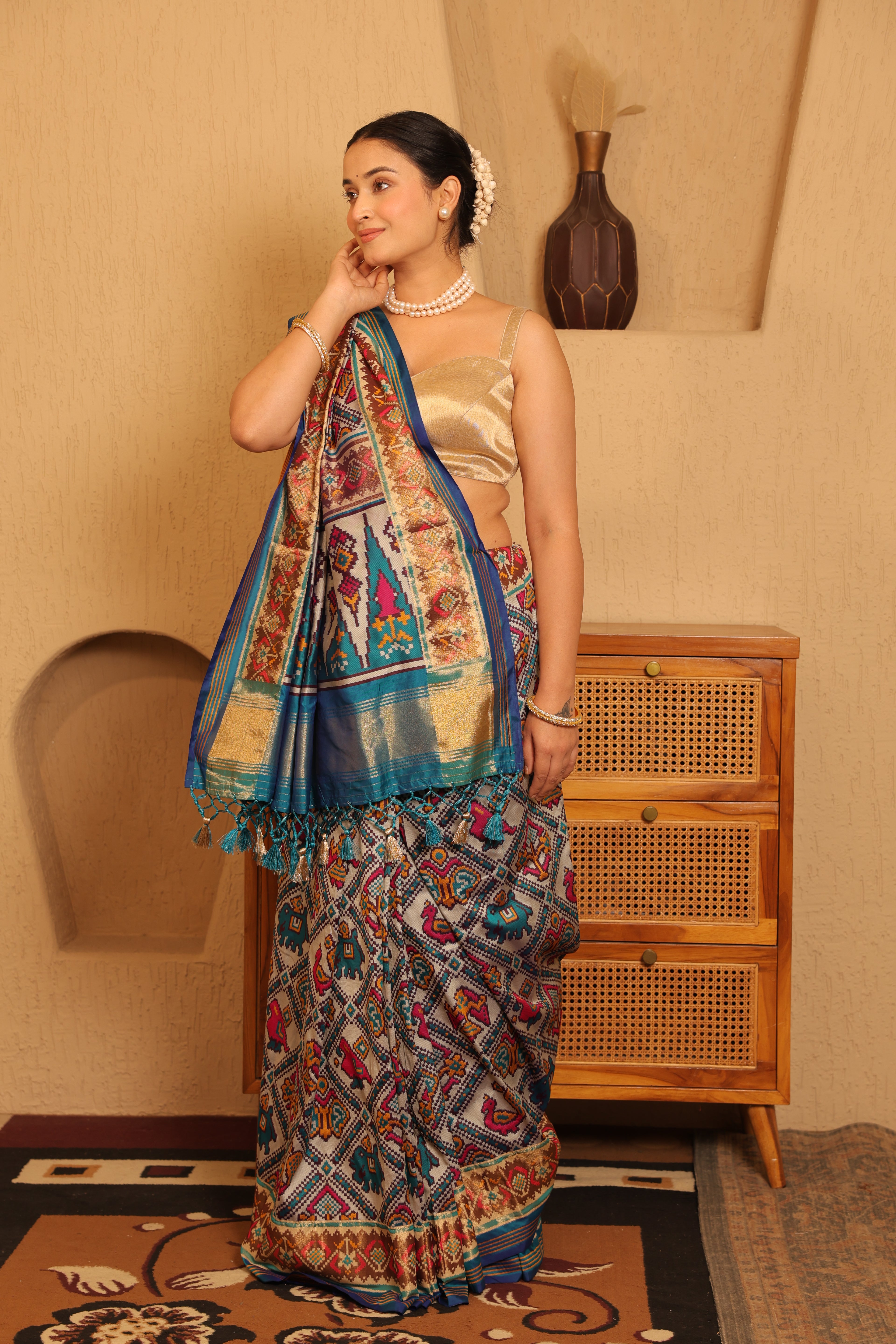 Patola - Blue Saree